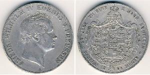 2 Thaler Reino de Prusia (1701-1918) Plata Federico Guillermo IV de Prusia (1795 - 1861)