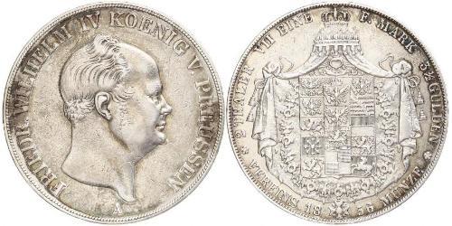 2 Thaler Reino de Prusia (1701-1918) Plata Federico Guillermo IV de Prusia (1795 - 1861)