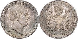 2 Thaler Reino de Sajonia (1806 - 1918) Plata Federico Augusto II de Sajonia