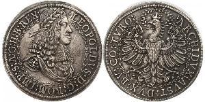 2 Thaler Sacro Imperio Romano (962-1806) Plata Leopoldo I de Habsburgo(1640-1705)