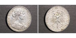 2 Thaler States of Germany Plata 