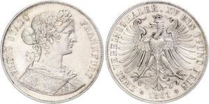 2 Thaler States of Germany Plata 