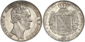 2 Thaler States of Germany Plata 