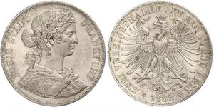 2 Thaler States of Germany Plata 