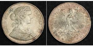 2 Thaler States of Germany Plata 