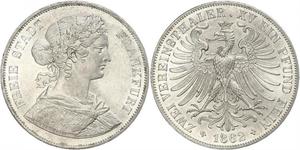 2 Thaler States of Germany Plata 