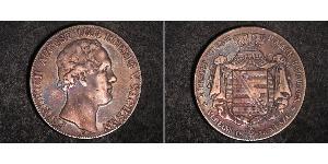 2 Thaler States of Germany Plata 