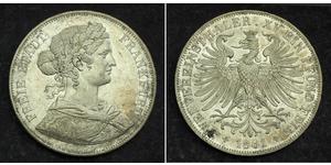 2 Thaler States of Germany Plata 