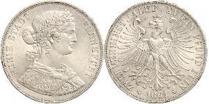 2 Thaler States of Germany Plata 