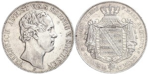 2 Thaler States of Germany Plata 