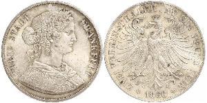 2 Thaler States of Germany Plata 