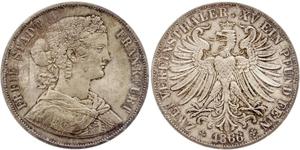 2 Thaler States of Germany Plata 