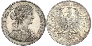 2 Thaler States of Germany Plata 