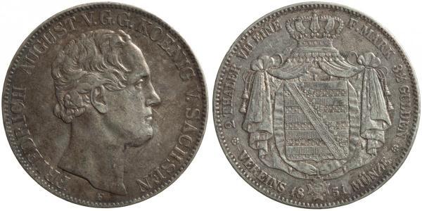 2 Thaler States of Germany Plata 