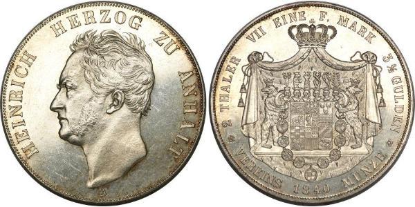 2 Thaler Anhalt-Köthen (1603 -1853) Silber Heinrich (Anhalt-Köthen) (1778 –1847)