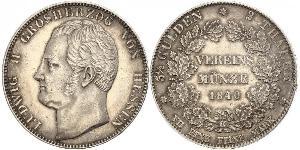 2 Thaler Großherzogtum Hessen (1806 - 1918) Silber Ludwig II. (Hessen-Darmstadt)