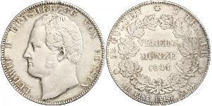 2 Thaler Großherzogtum Hessen (1806 - 1918) Silber Ludwig II. (Hessen-Darmstadt)