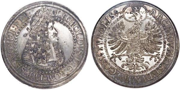 2 Thaler Heiliges Römisches Reich (962-1806) Silber Leopold I. (HRR)(1640-1705)