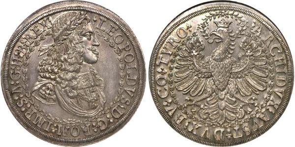 2 Thaler Heiliges Römisches Reich (962-1806) Silber Leopold I. (HRR)(1640-1705)