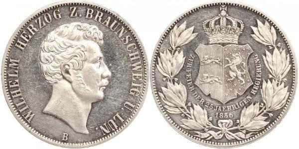 2 Thaler Herzogtum Braunschweig (1815 - 1918) Silber Wilhelm (Braunschweig)