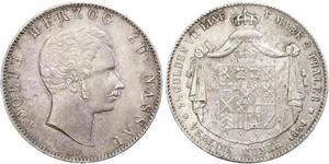 2 Thaler Herzogtum Nassau (1806 - 1866) Silber Adolph (Luxemburg)