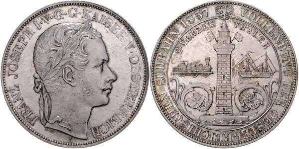 2 Thaler Kaisertum Österreich (1804-1867) Silber Franz Joseph I (1830 - 1916)