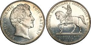 2 Thaler Königreich Bayern (1806 - 1918) Silber Ludwig I. (Bayern)(1786 – 1868)