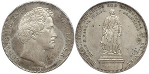 2 Thaler Königreich Bayern (1806 - 1918) Silber Ludwig I. (Bayern)(1786 – 1868)