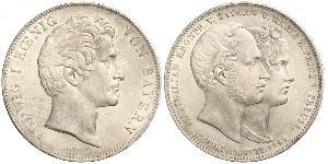 2 Thaler Königreich Bayern (1806 - 1918) Silber Ludwig I. (Bayern)(1786 – 1868)