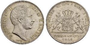 2 Thaler Königreich Bayern (1806 - 1918) Silber Maximilian II. Joseph (Bayern)(1811 - 1864)