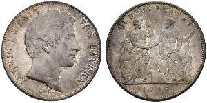 2 Thaler Königreich Bayern (1806 - 1918) Silber Ludwig I. (Bayern)(1786 – 1868)