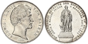 2 Thaler Königreich Bayern (1806 - 1918) Silber Ludwig I. (Bayern)(1786 – 1868)