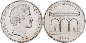 2 Thaler Königreich Bayern (1806 - 1918) Silber Ludwig I. (Bayern)(1786 – 1868)