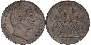 2 Thaler Königreich Bayern (1806 - 1918) Silber Ludwig I. (Bayern)(1786 – 1868)