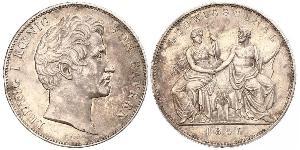 2 Thaler Königreich Bayern (1806 - 1918) Silber Ludwig I. (Bayern)(1786 – 1868)