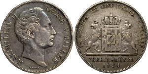 2 Thaler Königreich Bayern (1806 - 1918) Silber Maximilian II. Joseph (Bayern)(1811 - 1864)