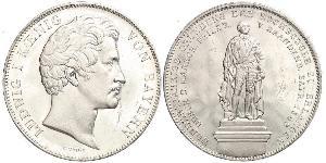 2 Thaler Königreich Bayern (1806 - 1918) Silber Ludwig I. (Bayern)(1786 – 1868)