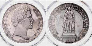 2 Thaler Königreich Bayern (1806 - 1918) Silber Ludwig I. (Bayern)(1786 – 1868)