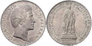 2 Thaler Königreich Bayern (1806 - 1918) Silber Ludwig I. (Bayern)(1786 – 1868)