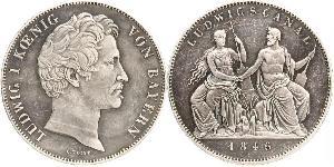 2 Thaler Königreich Bayern (1806 - 1918) Silber Ludwig I. (Bayern)(1786 – 1868)