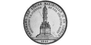 2 Thaler Königreich Bayern (1806 - 1918) Silber Maximilian II. Joseph (Bayern)(1811 - 1864)