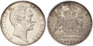2 Thaler Königreich Bayern (1806 - 1918) Silber Maximilian II. Joseph (Bayern)(1811 - 1864)