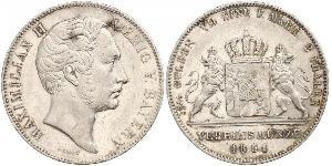 2 Thaler Königreich Bayern (1806 - 1918) Silber Maximilian II. Joseph (Bayern)(1811 - 1864)