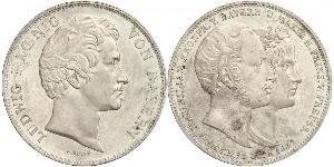 2 Thaler Königreich Bayern (1806 - 1918) Silber Ludwig I. (Bayern)(1786 – 1868)