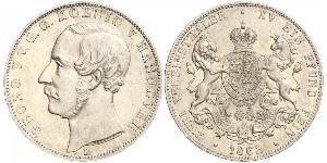 2 Thaler Königreich Hannover (1814 - 1866) Silber Georg V. (Hannover) (1819 - 1878)