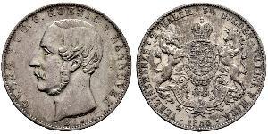 2 Thaler Königreich Hannover (1814 - 1866) Silber Georg V. (Hannover) (1819 - 1878)