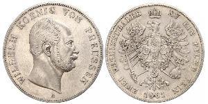 2 Thaler Königreich Preußen (1701-1918) Silber Wilhelm I, German Emperor (1797-1888)