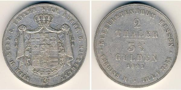 2 Thaler Landgrafschaft Hessen-Kassel (1567 - 1806) Silber 
