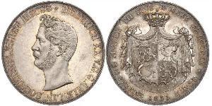 2 Thaler Reuß älterer Linie (1778 - 1918) Silber Heinrich XX. (Reuß-Greiz)