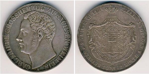 2 Thaler Sachsen-Coburg und Gotha (Herzogtum) (1826-1920) Silber 
